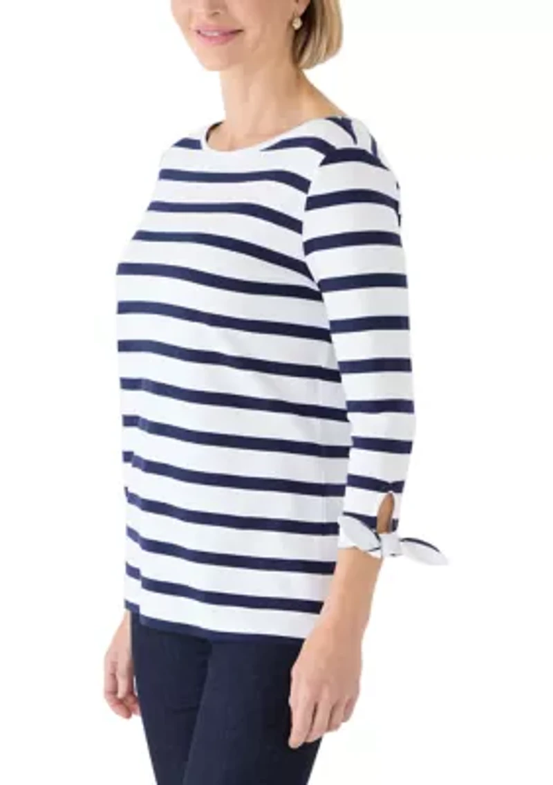 Women's 3/4 Tie Sleeve Shirt