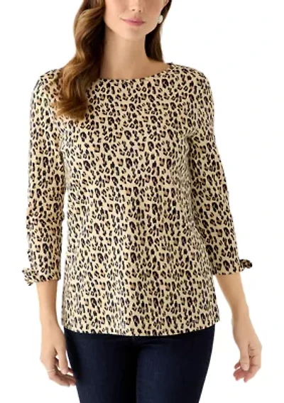 Women's Tie Sleeve Print Shirt