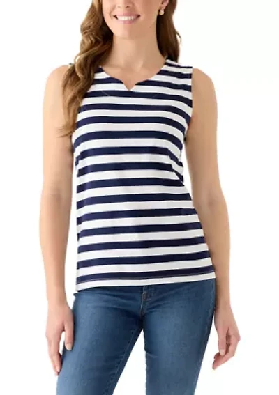 Women's Split Neck Tank Top