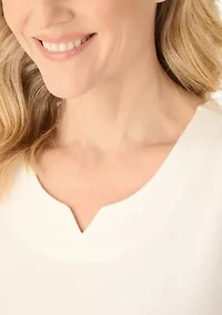 Women's Sleeveless Split Neck Tank