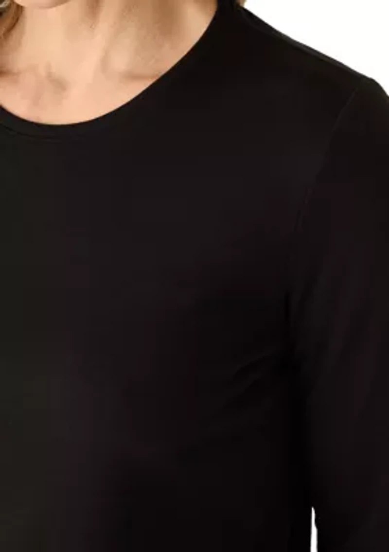 Women's Three-Quarter Sleeve Crew Neck T-Shirt