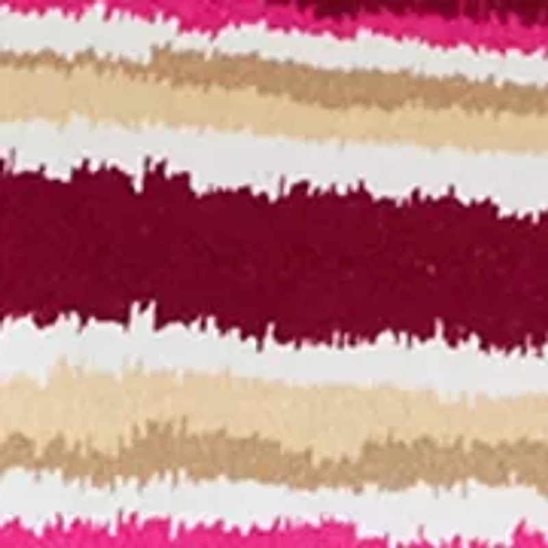 Plus 3/4 Print Striped Shirt