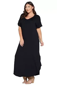 Plus Scarlett Maxi Pocket Dress