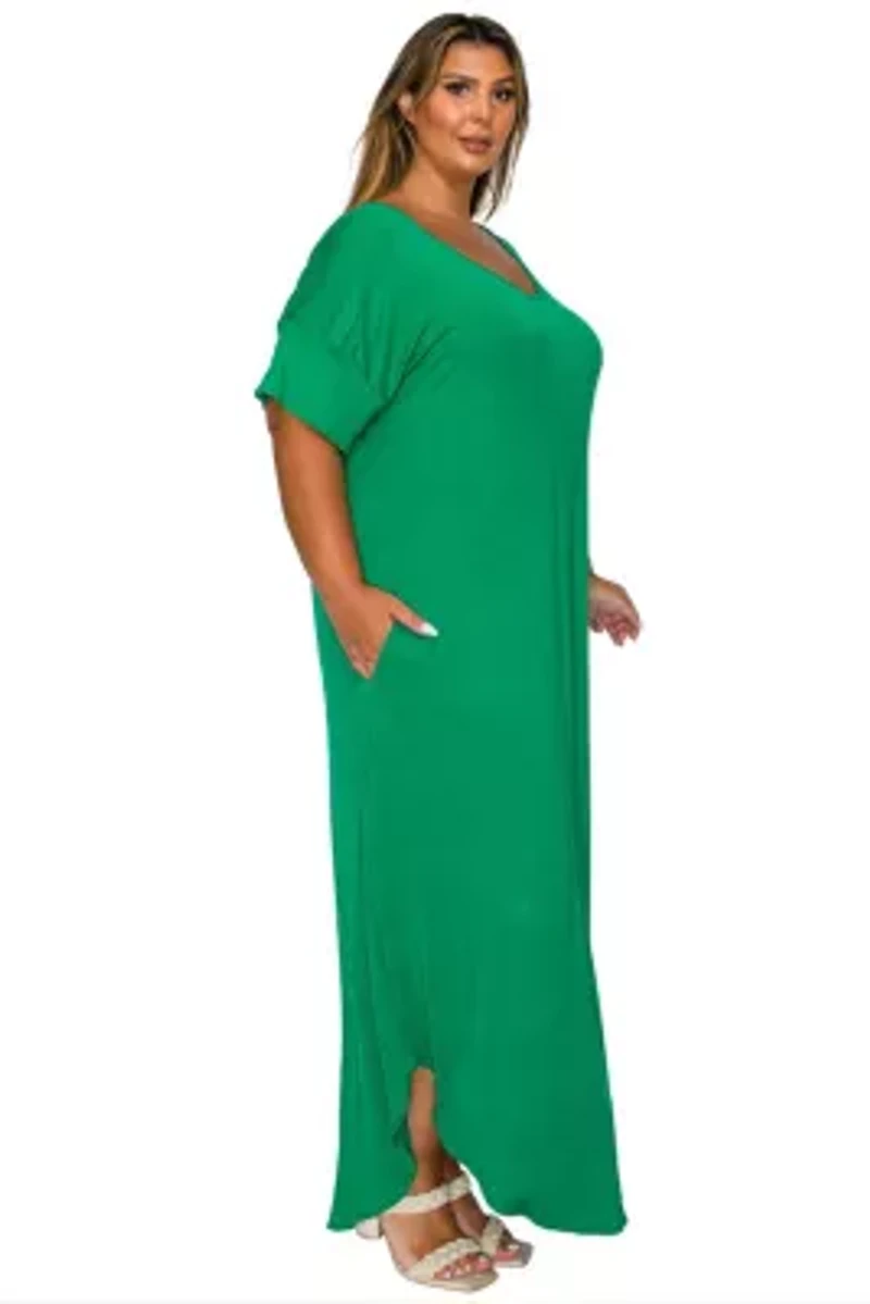 Plus Scarlett Pocket Maxi Dress