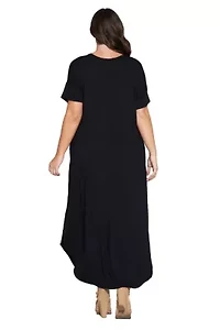 Plus Scarlett Maxi Pocket Dress