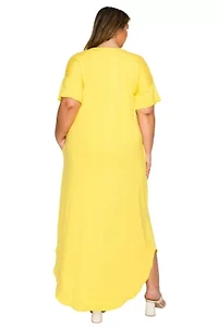 Plus Scarlett Pocket Maxi Dress