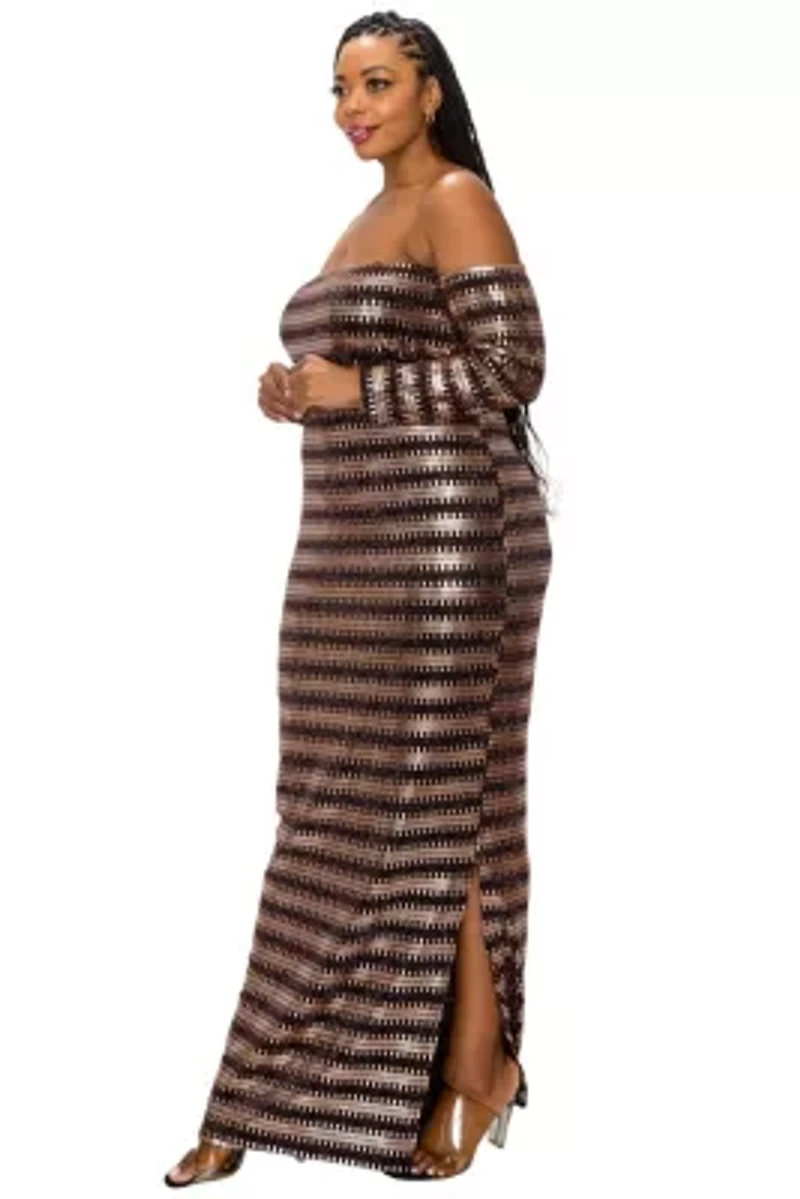 Plus Temptations Sequin Dress