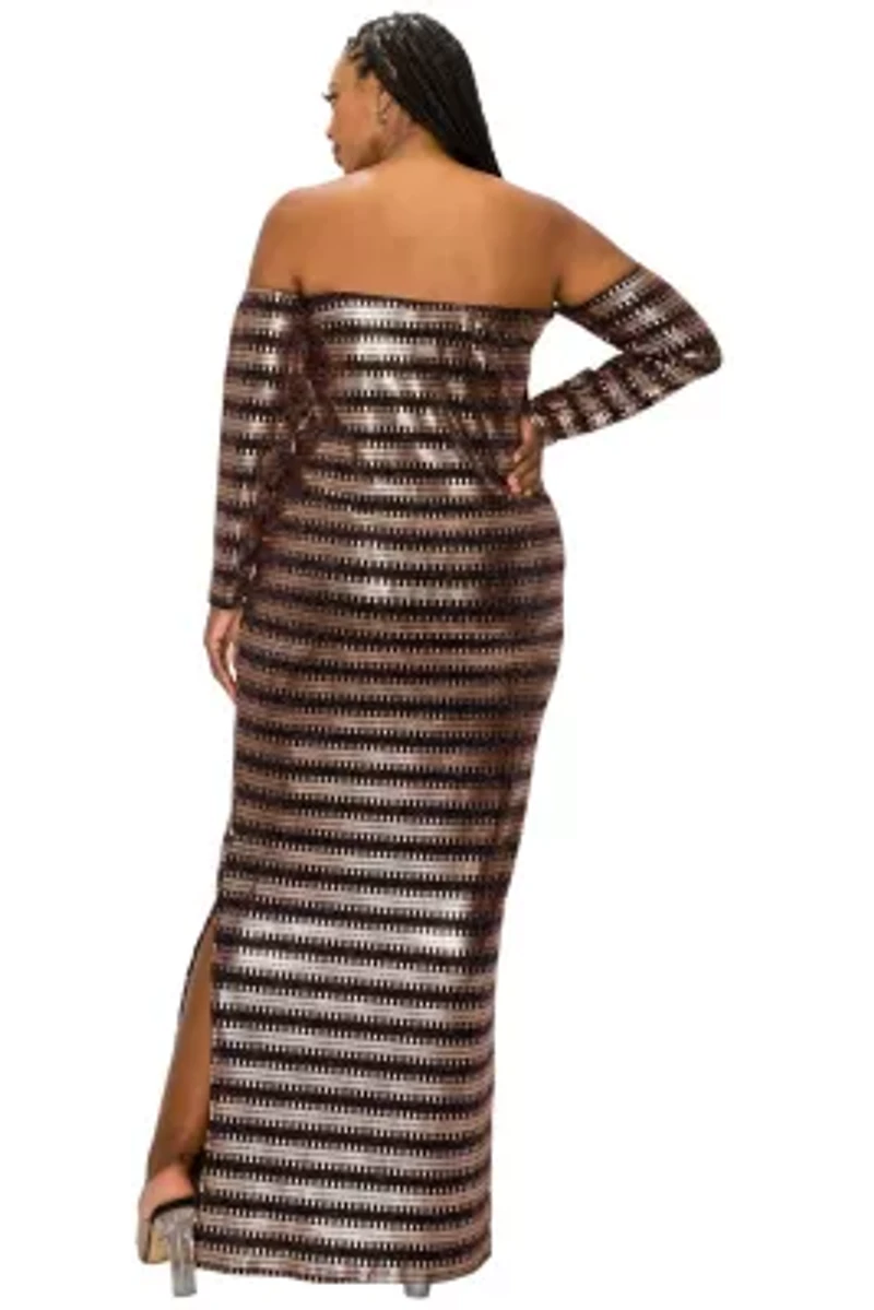 Plus Temptations Sequin Dress