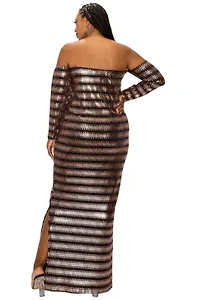 Plus Temptations Sequin Dress