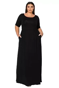 Plus Eva Pocket Maxi Dress