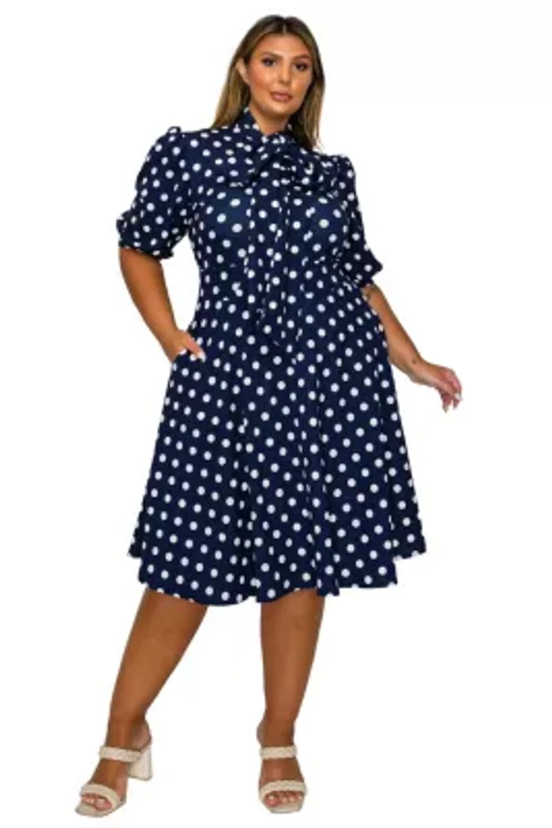 Plus Breken Pocket Flare Dress