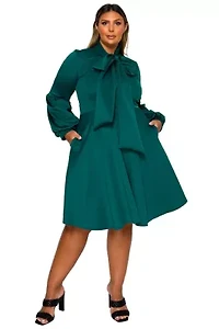 Plus Bekah Flare Pocket Dress