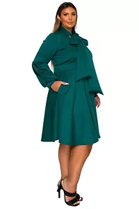 Plus Bekah Flare Pocket Dress