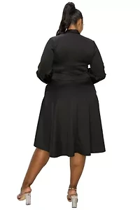 Plus Bekah Flare Pocket Dress
