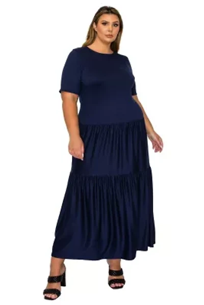 Plus Jourdan Tiered Maxi Dress