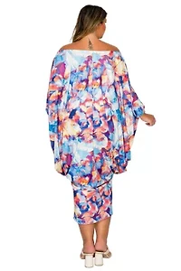 Plus Halle Off Shoulder Taper Hem Dress