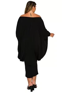 Plus Eero Off Shoulder Taper Hem Dress