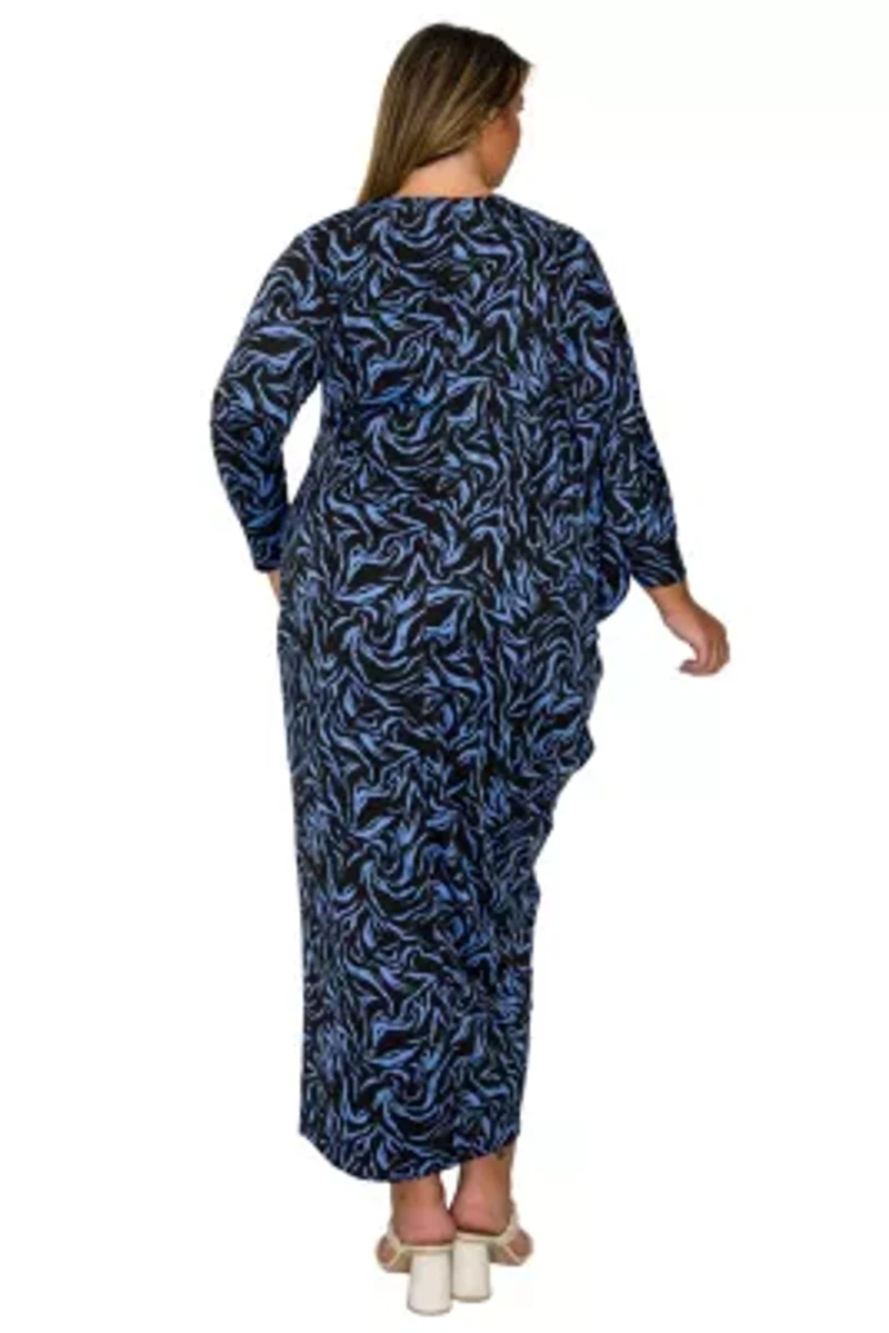 Plus Jessica Asymmetrical Maxi Dress