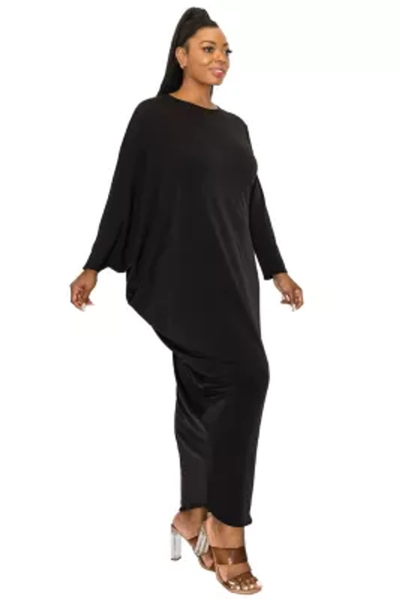 Plus Louella Asymmetrical Maxi Dress