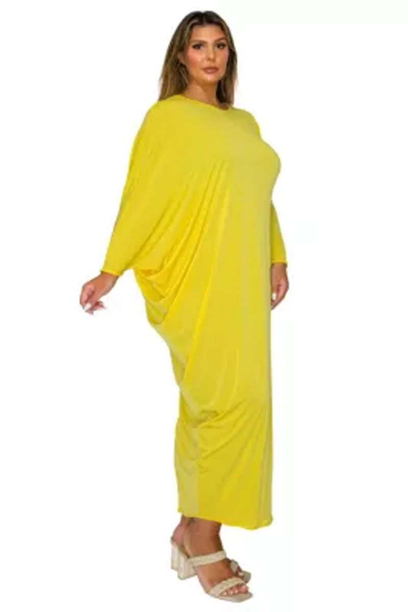 Plus Louella Asymmetrical Maxi Dress