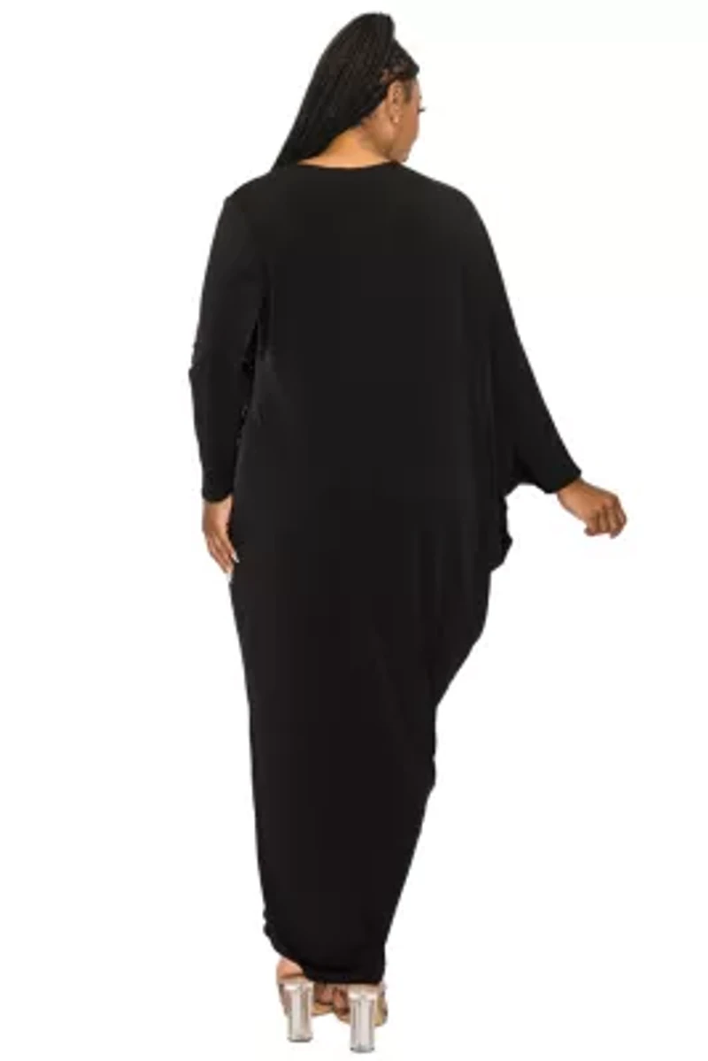 Plus Louella Asymmetrical Maxi Dress