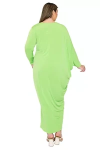 Plus Louella Asymmetrical Maxi Dress