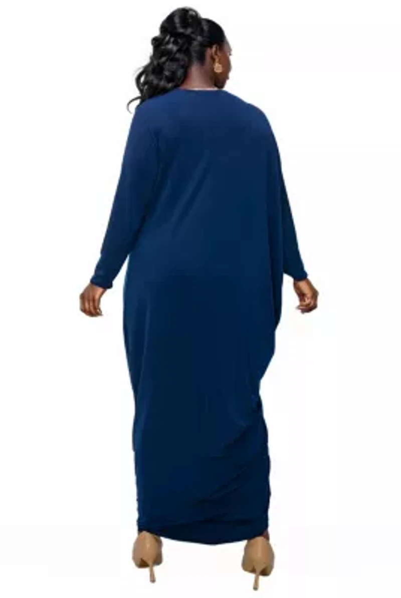 Plus Louella Asymmetrical Maxi Dress
