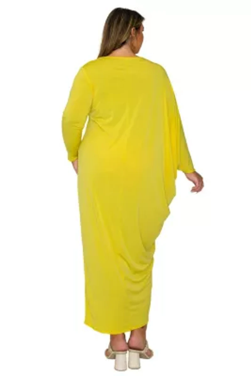 Plus Louella Asymmetrical Maxi Dress