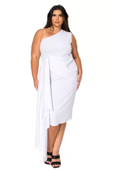 Plus Esme Front Draped Sash Dress