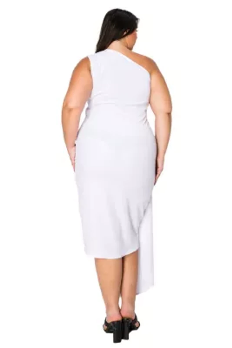 Plus Esme Front Draped Sash Dress