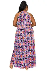 Plus Rios Halter Neck Dress