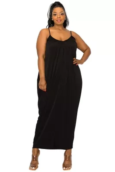 Plus Adora Ruched Spaghetti Strap Dress