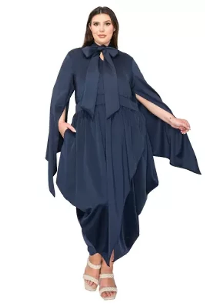 Plus Tina Tulip Hem Pocket Dress