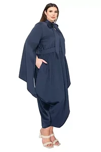 Plus Tina Tulip Hem Pocket Dress