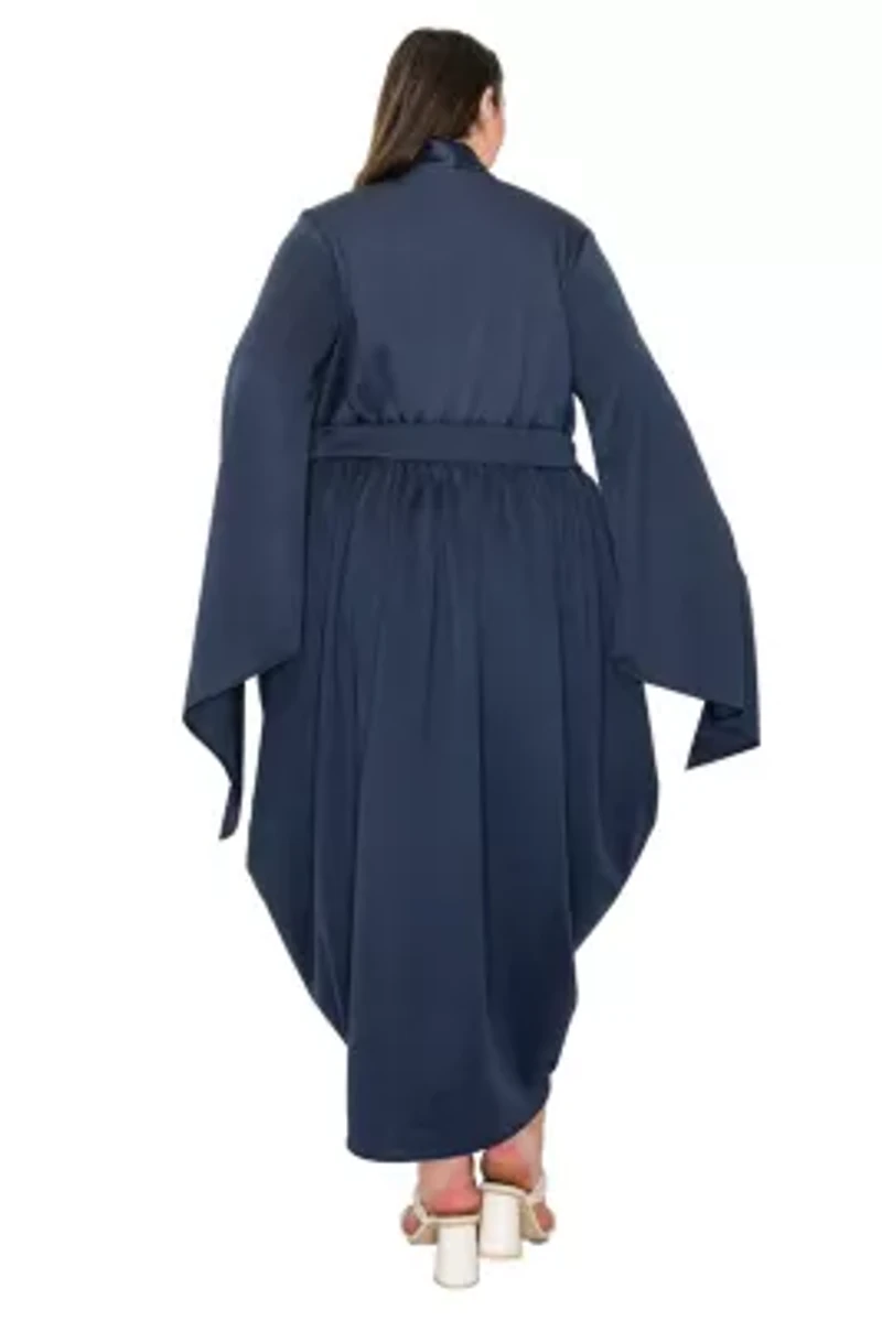 Plus Tina Tulip Hem Pocket Dress
