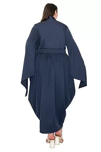 Plus Tina Tulip Hem Pocket Dress