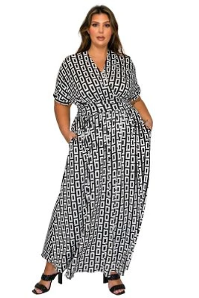 Plus Bellano Empire Waist Dress