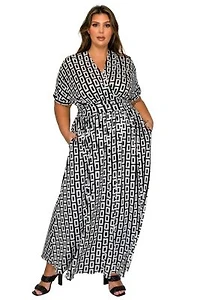 Plus Bellano Empire Waist Dress