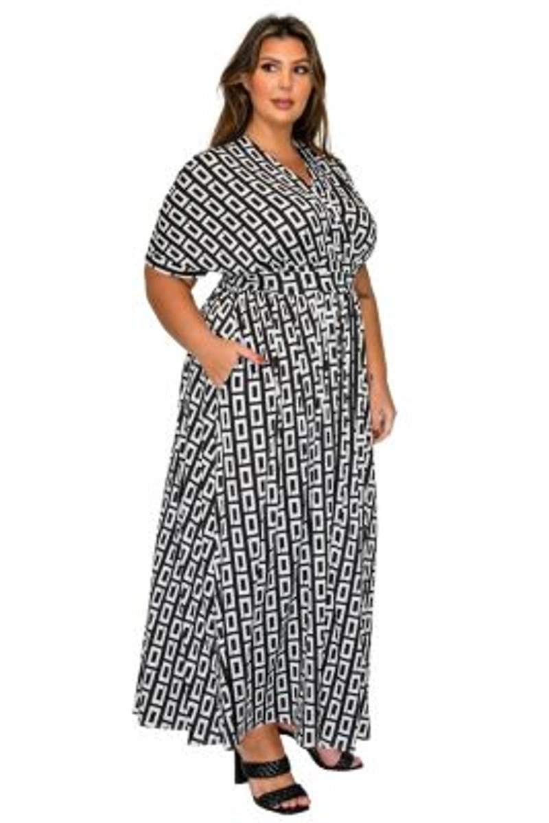 Plus Bellano Empire Waist Dress
