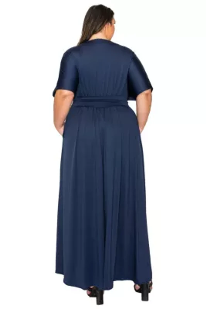Plus Raffi Empire Waist Pocket Dress