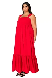 Plus Angelika Ruffled Hem Maxi Dress