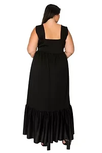 Plus Angelika Ruffled Hem Maxi Dress