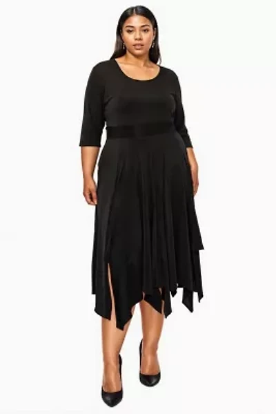 Plus Shay Handkerchief Hem Dress