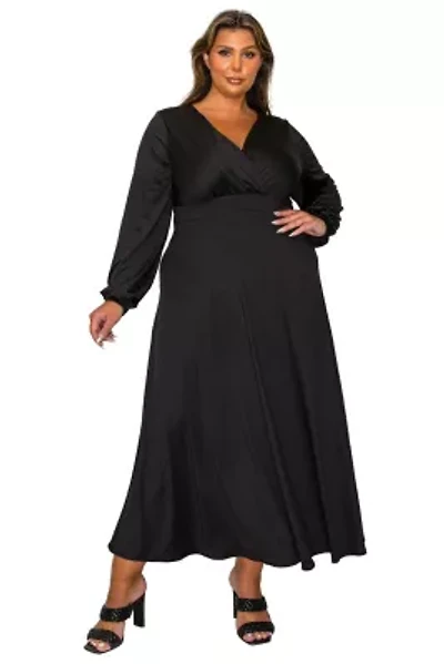 Plus Sophia Surplice Dress