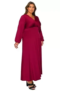 Plus Sophia Surplice Dress