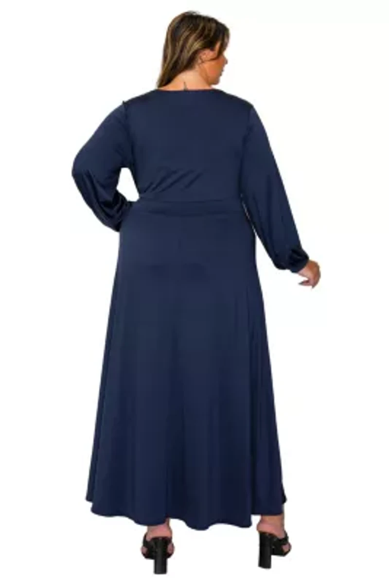 Plus Sophia Surplice Dress