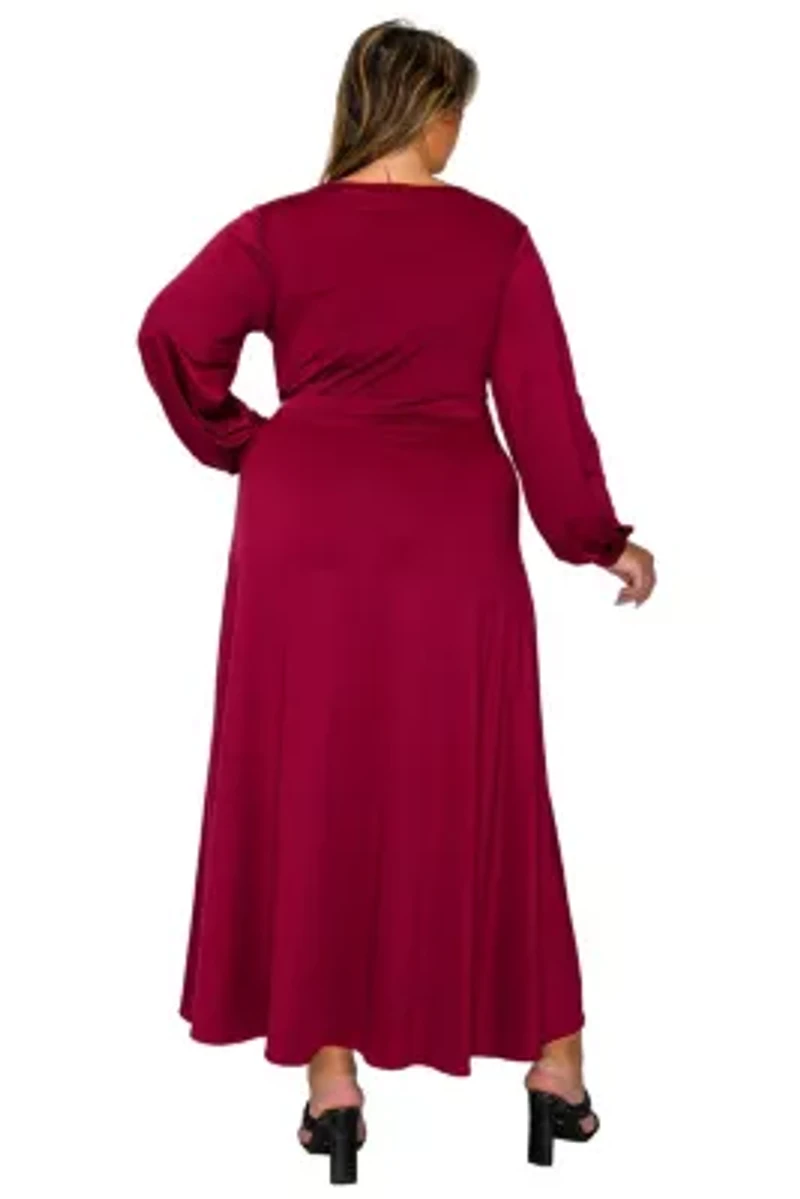 Plus Sophia Surplice Dress