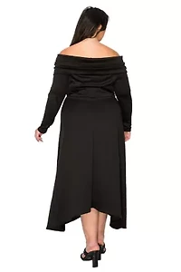 Plus Lyra Off Shoulder Maxi Dress