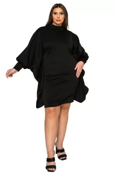 Plus Alivera Mock Neck Mini Dress