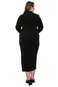 Plus Aurora Ruffled Bodycon Dress